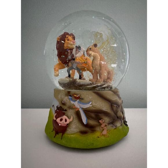 Vintage 1994 Disney The Lion King Pride Rock Circle of Life Musical Snow Globe - Picture 1 of 8
